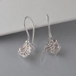 Minđuše krug kristal i cirkoni - 0215