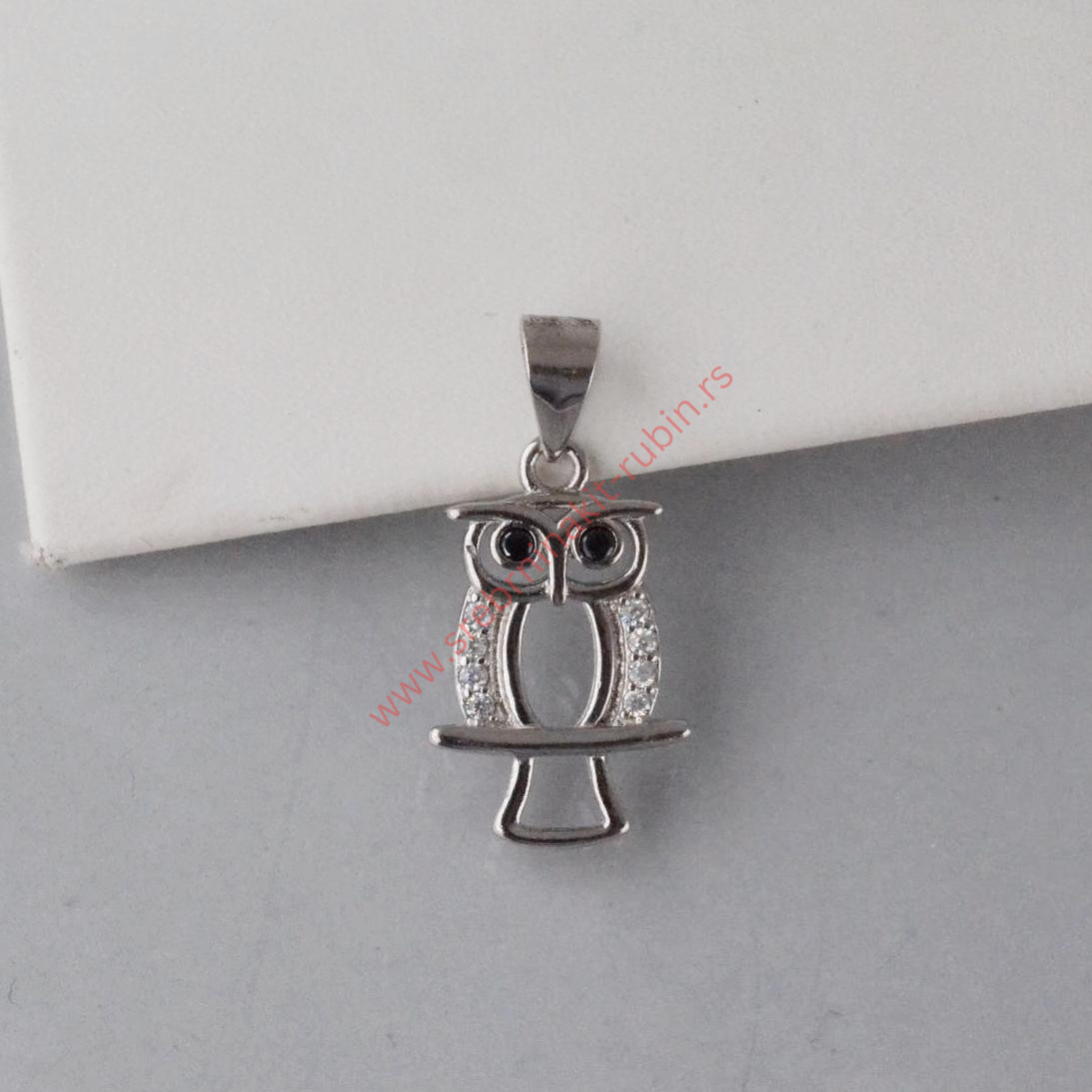 Privezak sova sa cirkonima Privezak sova sa cirkonima - 0126 - Slika 1