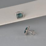 Minđuše topaz sa cirkonima - 0697