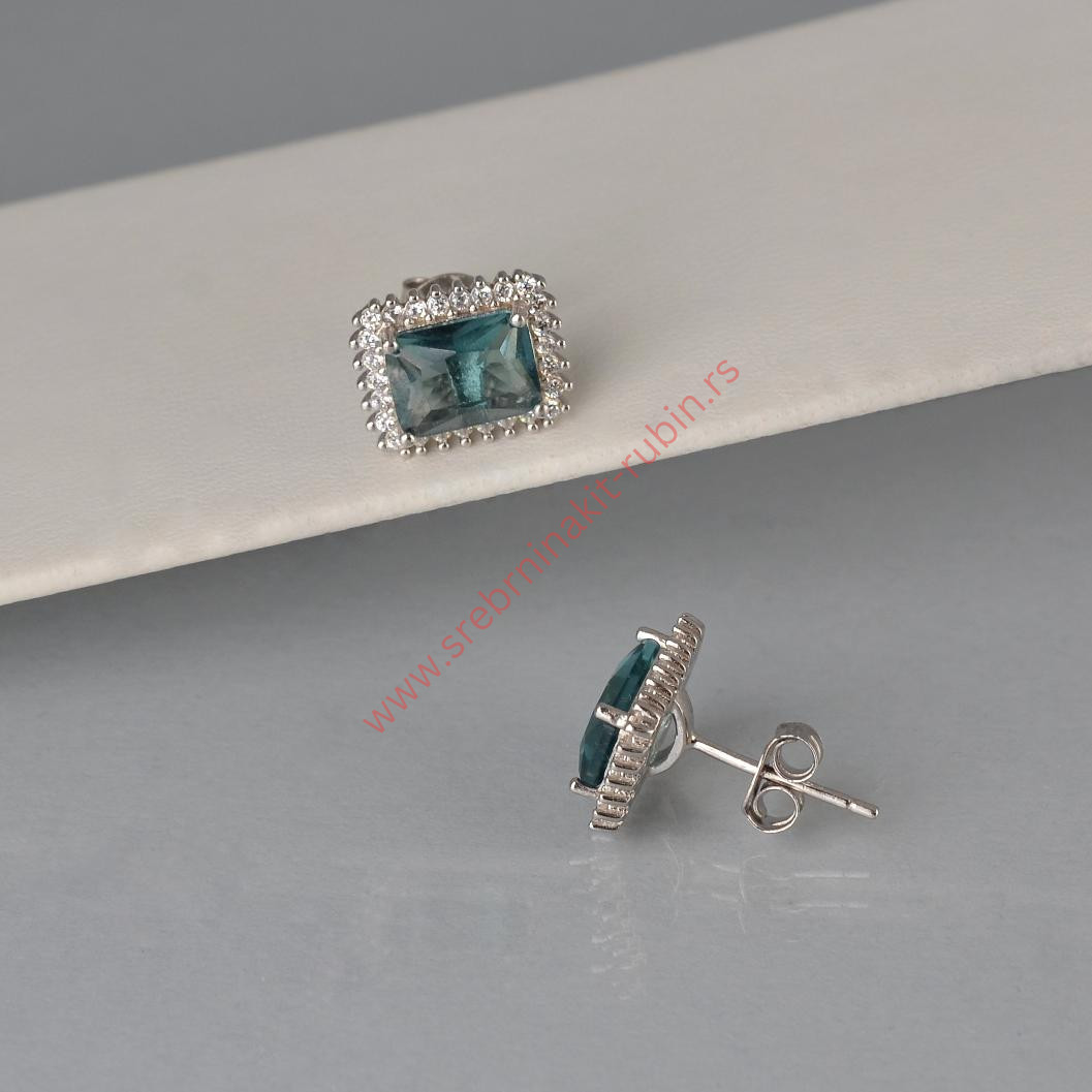 Minđuše topaz Minđuše topaz sa cirkonima - 0697 - Slika 1