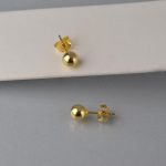 Minđuše kuglica zlatne - 1095