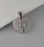 Privezak srce - krila anđela sa pločicom - 0133