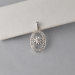 Privezak cvet sa cirkonima - 0112