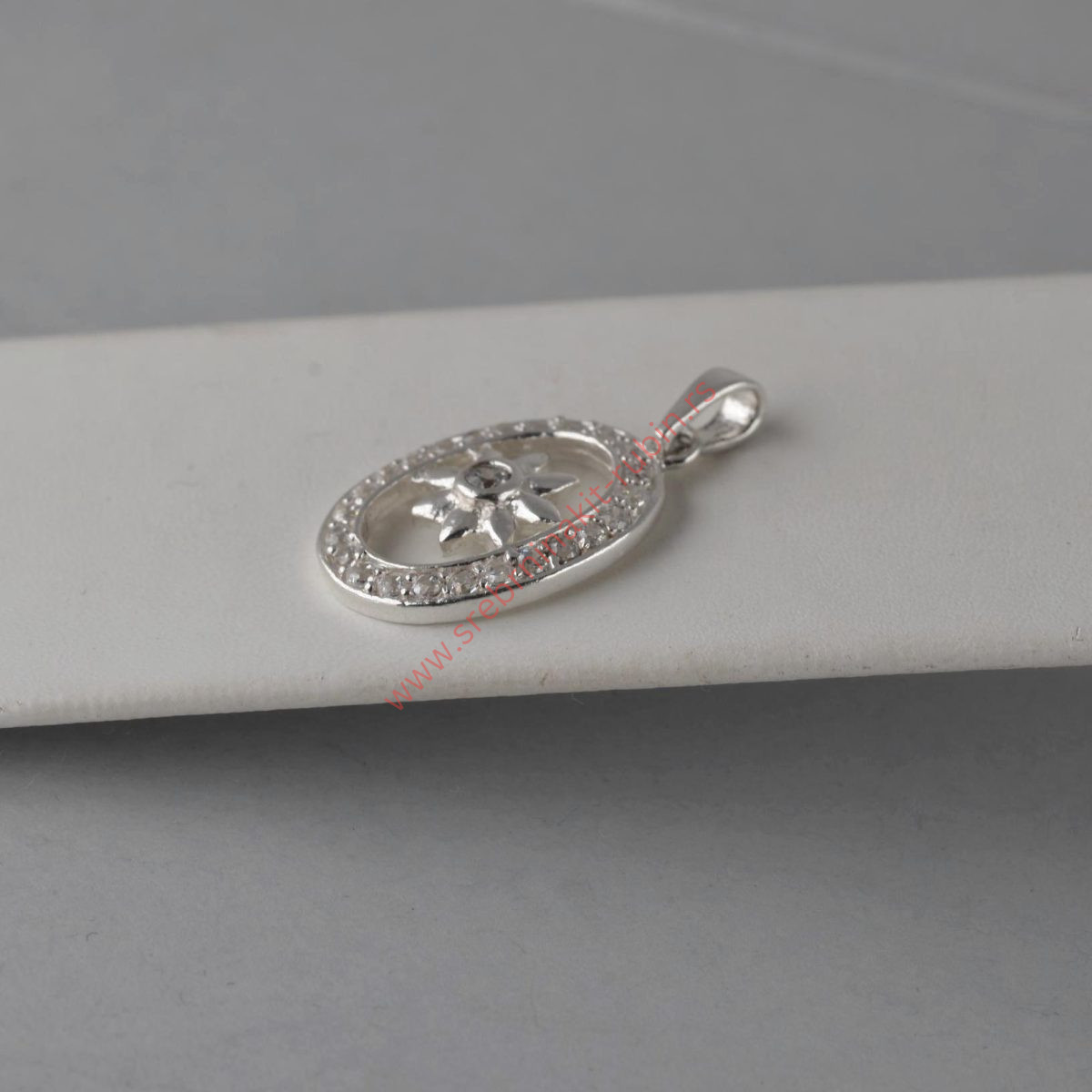 Privezak cvet sa cirkonima - 0112 - Slika 2