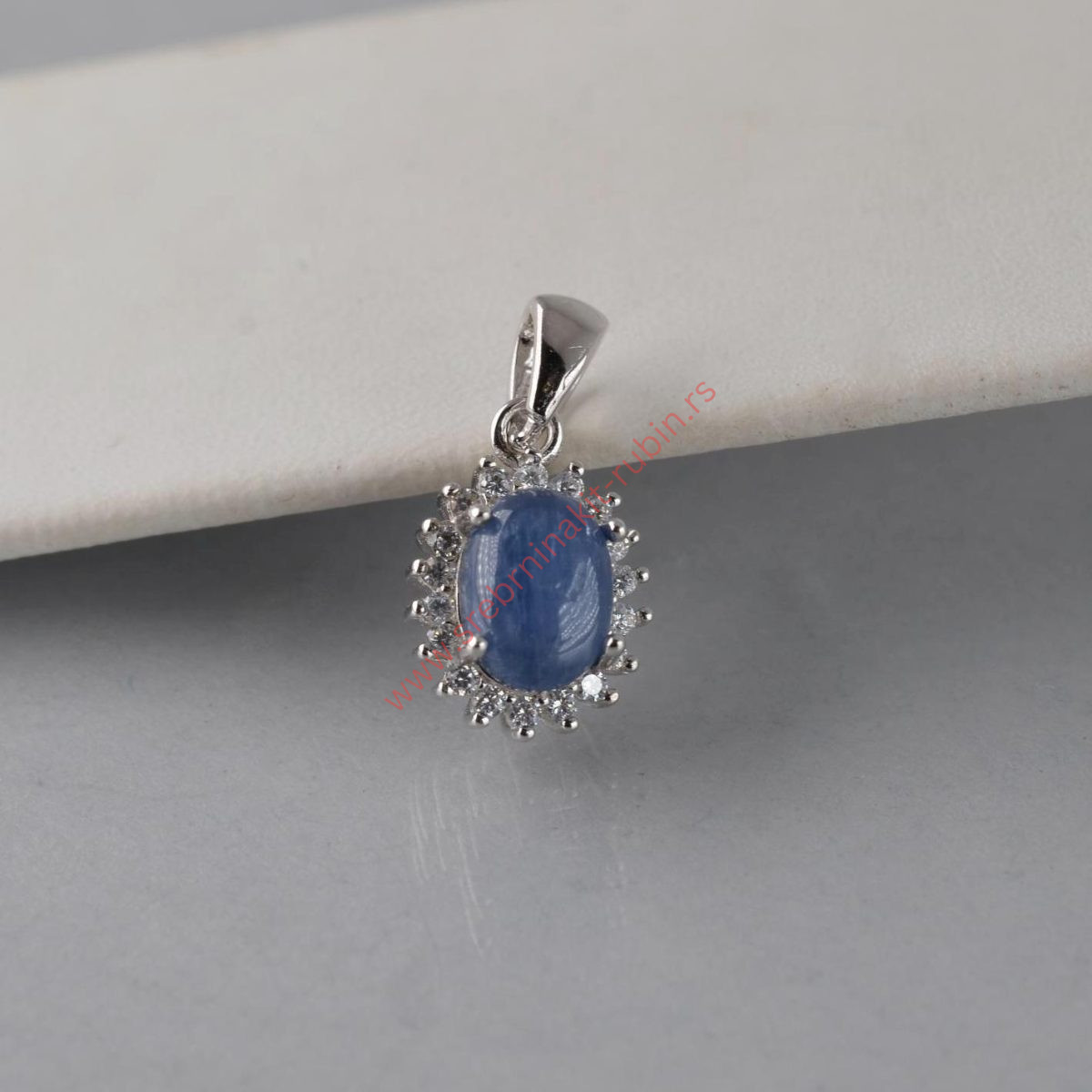 Privezak sa cirkonima lapis lazuli - 0108 - Slika 2