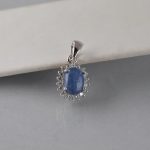 Privezak sa cirkonima lapis lazuli - 0108 - Slika 2