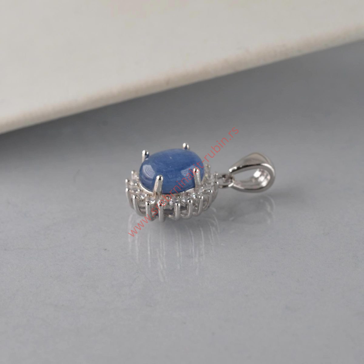 Privezak sa cirkonima lapis lazuli - 0108 - Slika 3