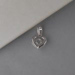 Privezak srce sa cirkonima - 0120 - Slika 3
