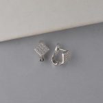 Minđuše kvadrat sa cirkonima - 0284 - Slika 3