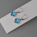 Minđuše detelina plava - 0272 - Slika 3
