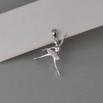 Privezak balerina sa cirkonima - 0113