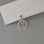 Privezak škorpija sa cirkonima - 0495 - Slika 3