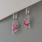 Minđuše leptir emajl - 0250