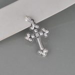 Privezak krst sa cnc gravurom - 0104