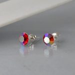 Minđuše krug kristal - 0453