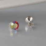 Minđuše krug kristal - 0453 - Slika 3