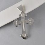 Privezak krst sa cnc gravurom - 0451