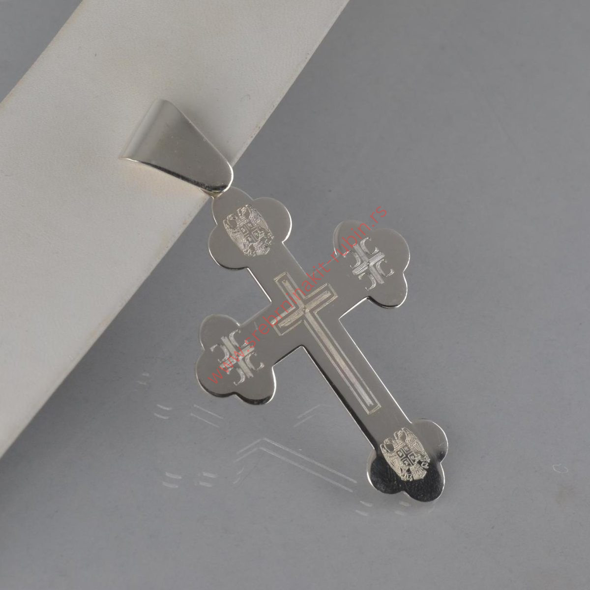 Privezak krst sa cnc gravurom - 0451 - Slika 2
