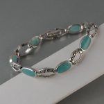 Narukvica tirkiz sa markazitom - 0380