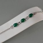 Narukvica žad sa cirkonima - 0371 - Slika 4