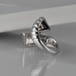 Prsten široki trougao - 0567 - Slika 4