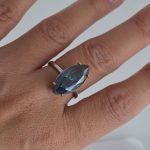 Prsten kristal list- 0574 - Slika 3