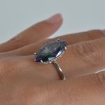 Prsten kristal list- 0574 - Slika 2