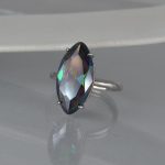 Prsten kristal list- 0574 - Slika 4