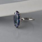 Prsten kristal list- 0574 - Slika 5