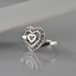 Prsten srce sa cirkonima - 0522