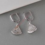 Minđuše cirkoni i rozenkvarc- 1248