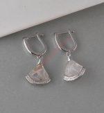 Minđuše cirkoni i rozenkvarc- 1248