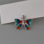 Privezak leptir emajl - 0478 - Slika 4