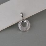 Privezak krug sa cirkonima - 0848