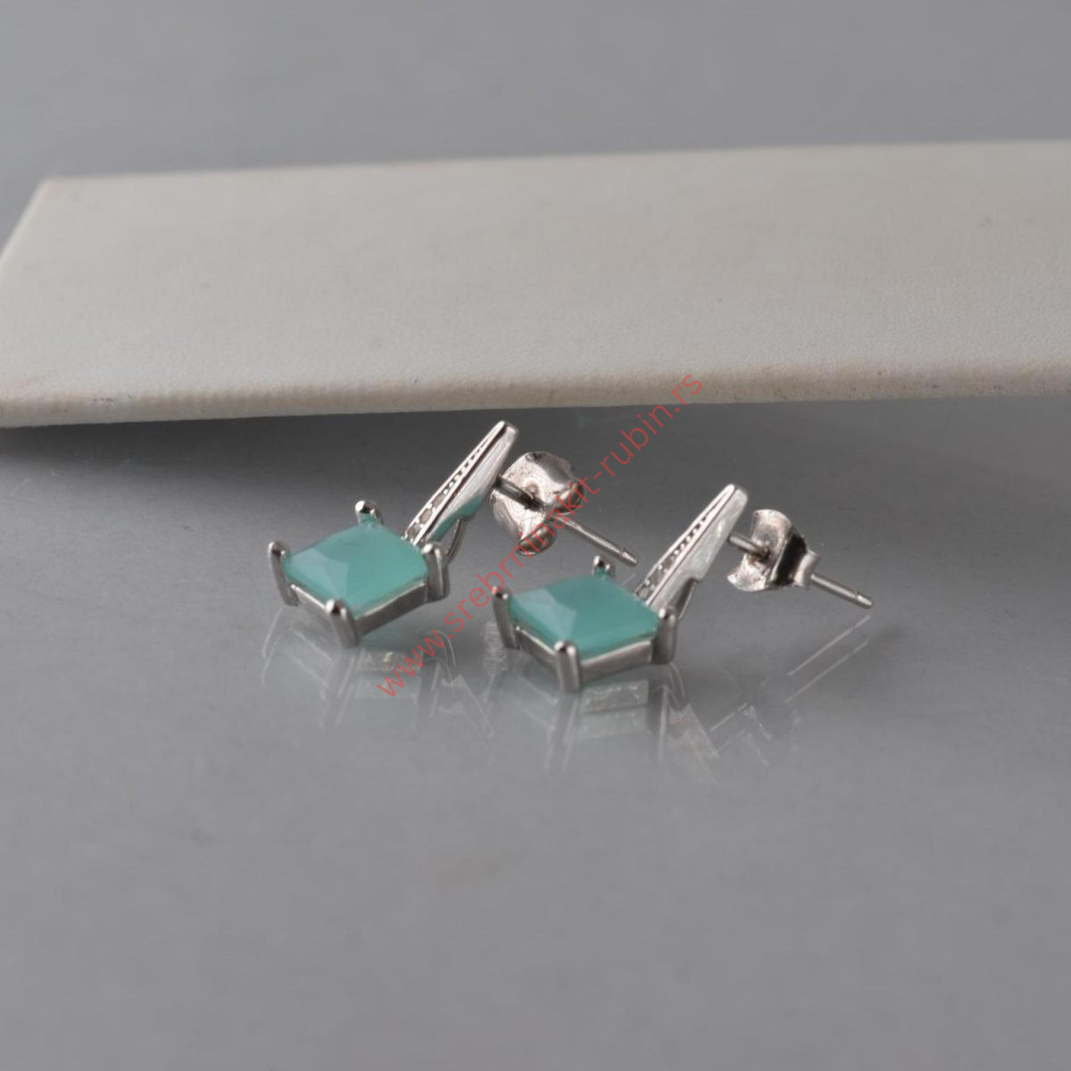 Minđuše paraiba tourmaline - 0769 - Slika 3