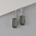 Minđuše kvadrat kristal - 0742 - Slika 3