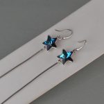 Minđuše zvezda sa kristalom - 0744 - Slika 2