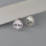 Minđuše drvo života sa cirkonima - 0810