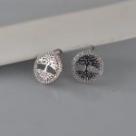 Minđuše drvo života sa cirkonima - 0810 - Slika 4