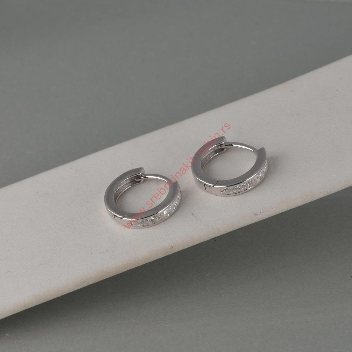 Minđuše alke sa cirkonima - 0212 - Slika 3