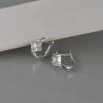 Minđuše kristal kvadrat - 0706 - Slika 3