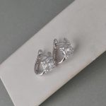 Minđuše kristal kvadrat - 0706