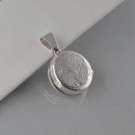 Privezak medaljon krug sa gravurom - 0002
