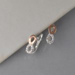 Minđuše beskonačno sa cirkonima - 0840