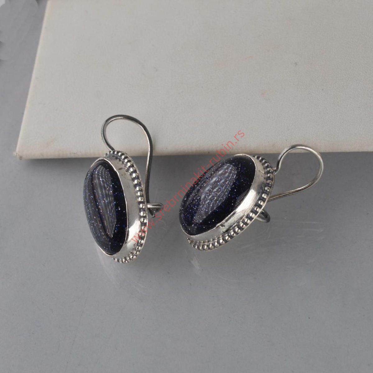 Minđuše mesečeva reka patinirane - 0839 - Slika 3