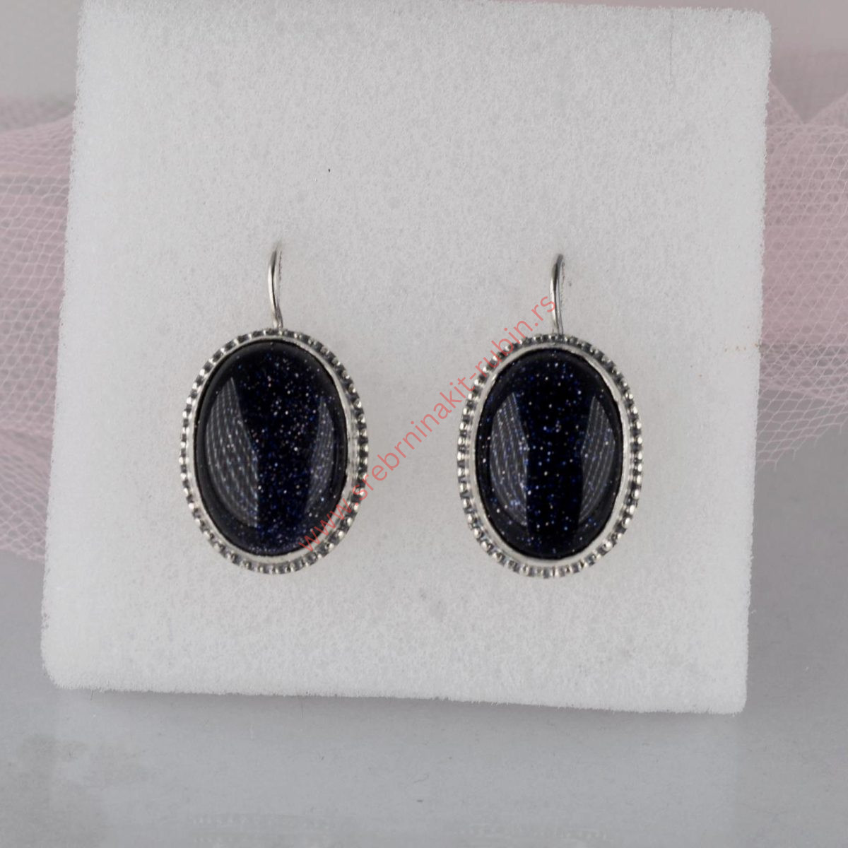 Minđuše mesečeva reka patinirane - 0839 - Slika 4