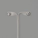 Minđuše srce se cirkonima - 0829 - Slika 2