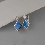 Minđuše sa opalom i cirkonima - 0039