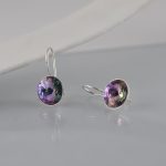 Minđuše krug kristal - 0244 - Slika 2