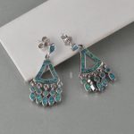 Minđuše viseće opal - 0826 - Slika 3